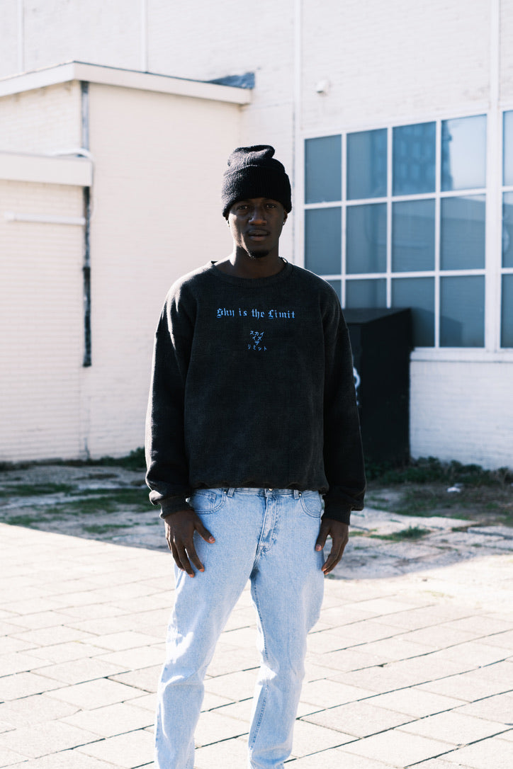 Sky is the limit Vintage Oversized Crewneck