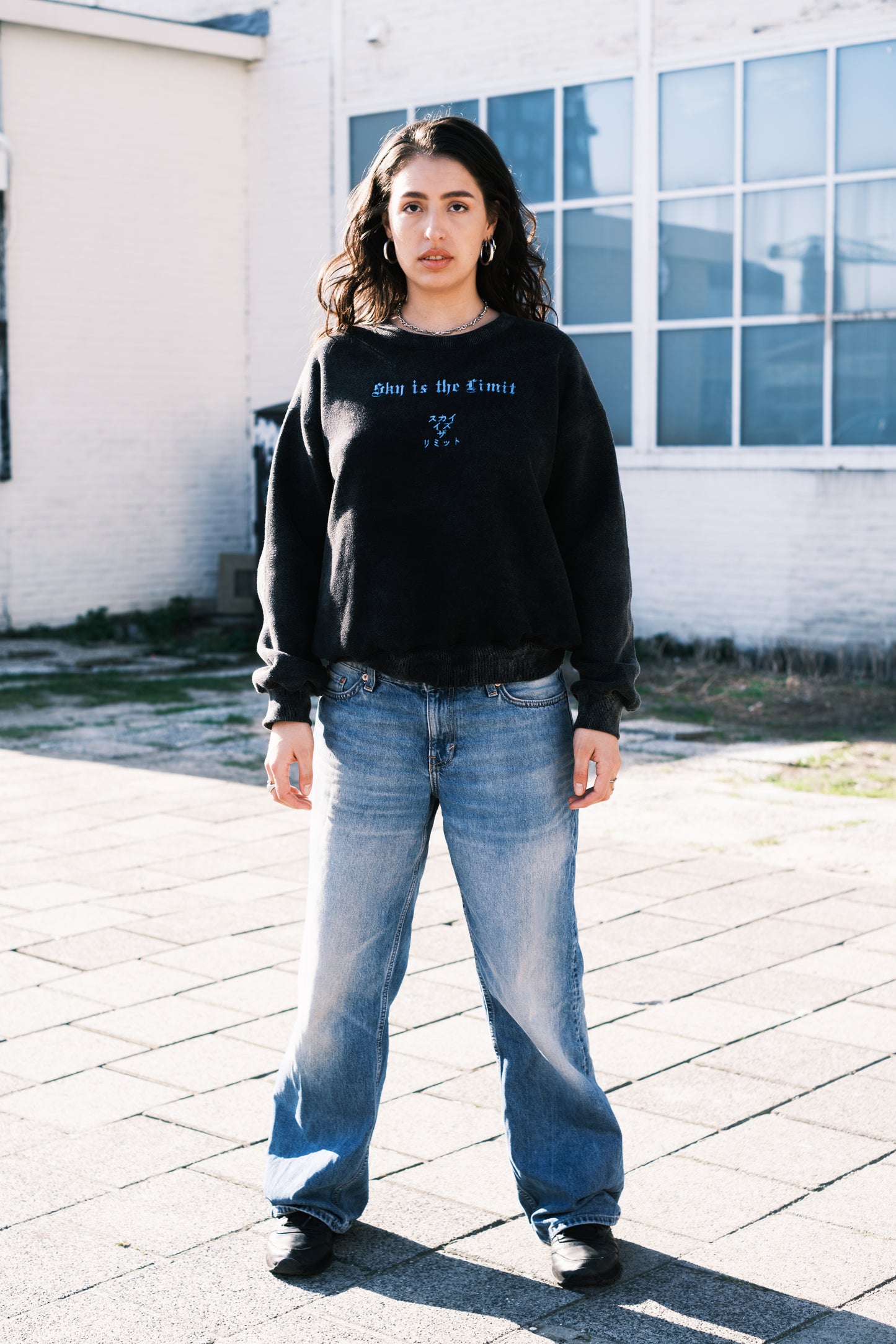 Sky is the limit Vintage Oversized Crewneck